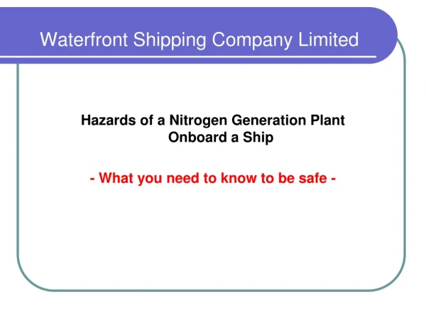 Waterfront Shipping Company Limited