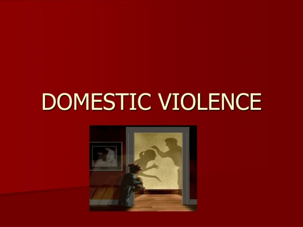 DOMESTIC VIOLENCE