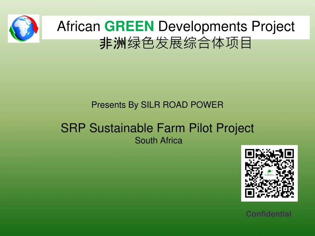 presents by silr road power srp sustainable farm pilot project south africa