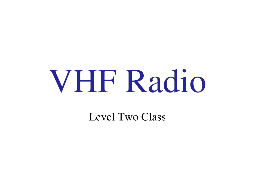 vhf radio