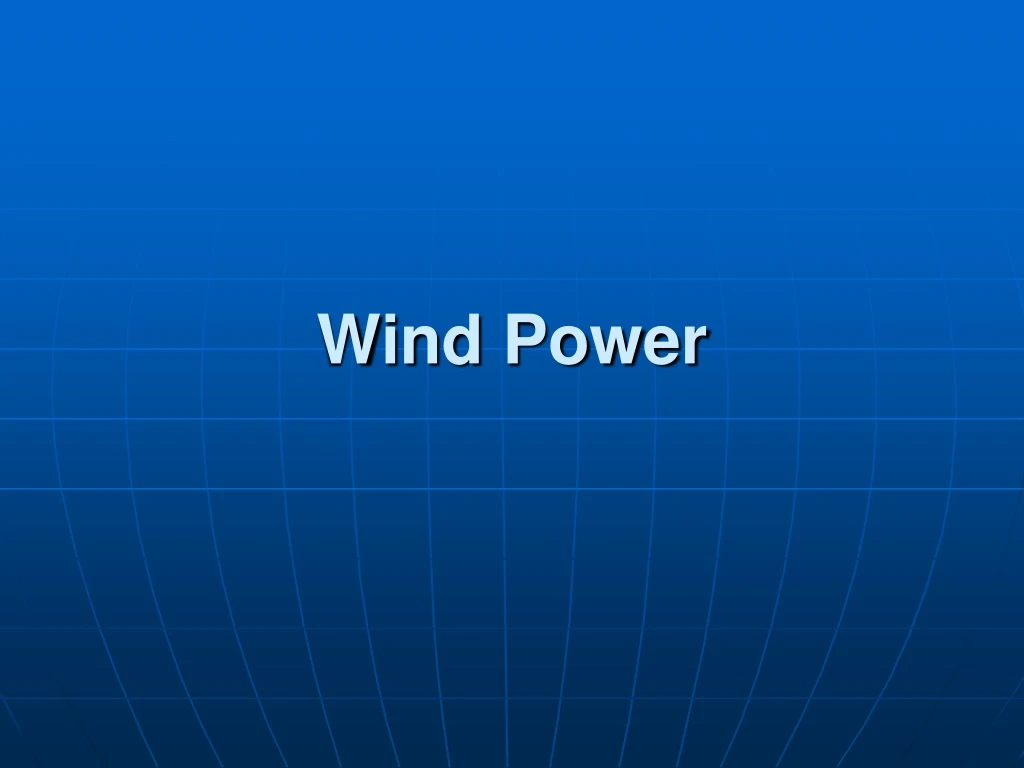 wind power