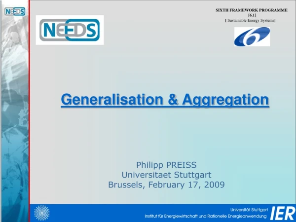 Generalisation &amp; Aggregation