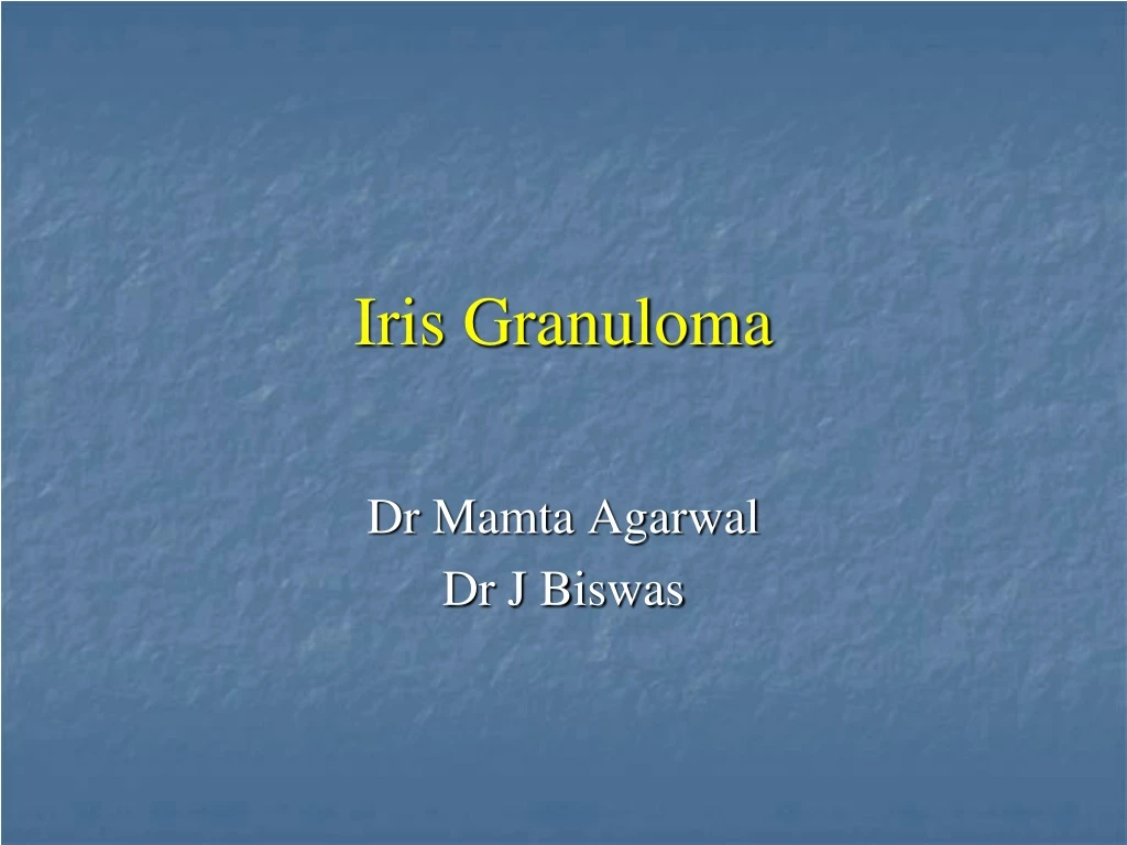 iris granuloma