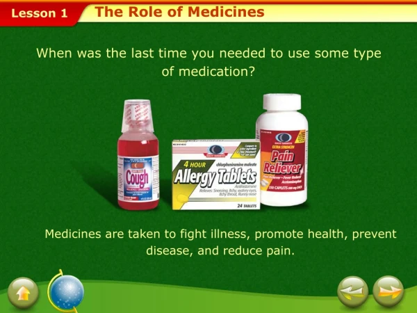 The Role of Medicines