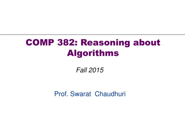Prof. Swarat  Chaudhuri