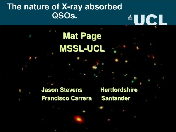 The nature of X-ray absorbed QSOs.