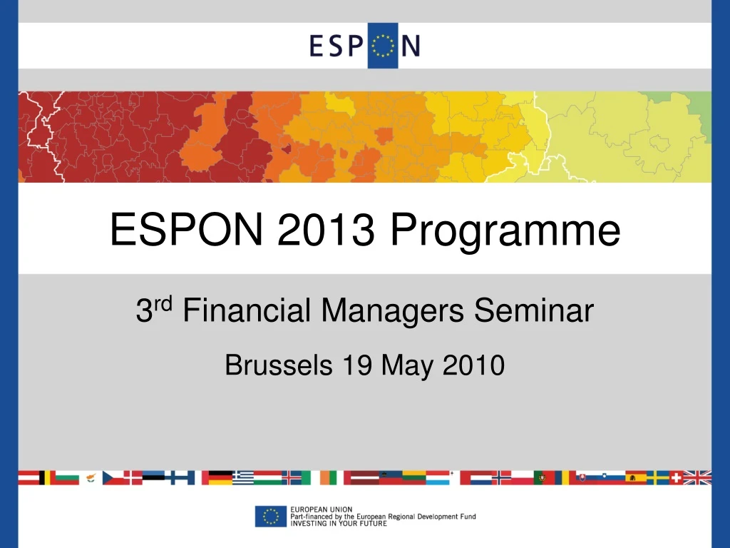 espon 2013 programme