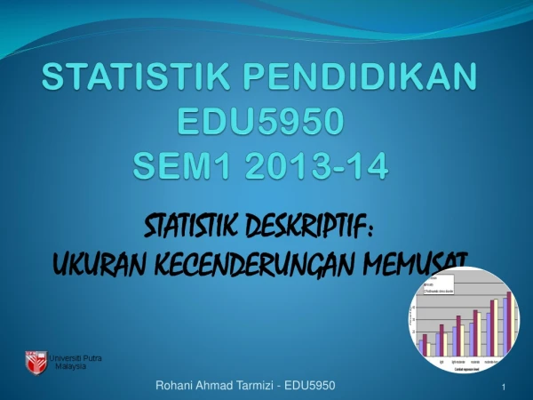 STATISTIK PENDIDIKAN EDU5950 SEM1 2013-14