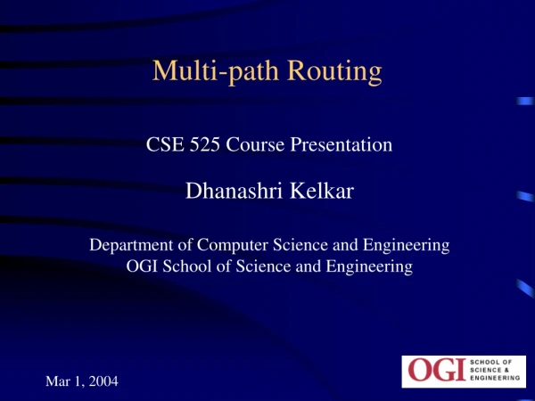 Multi-path Routing