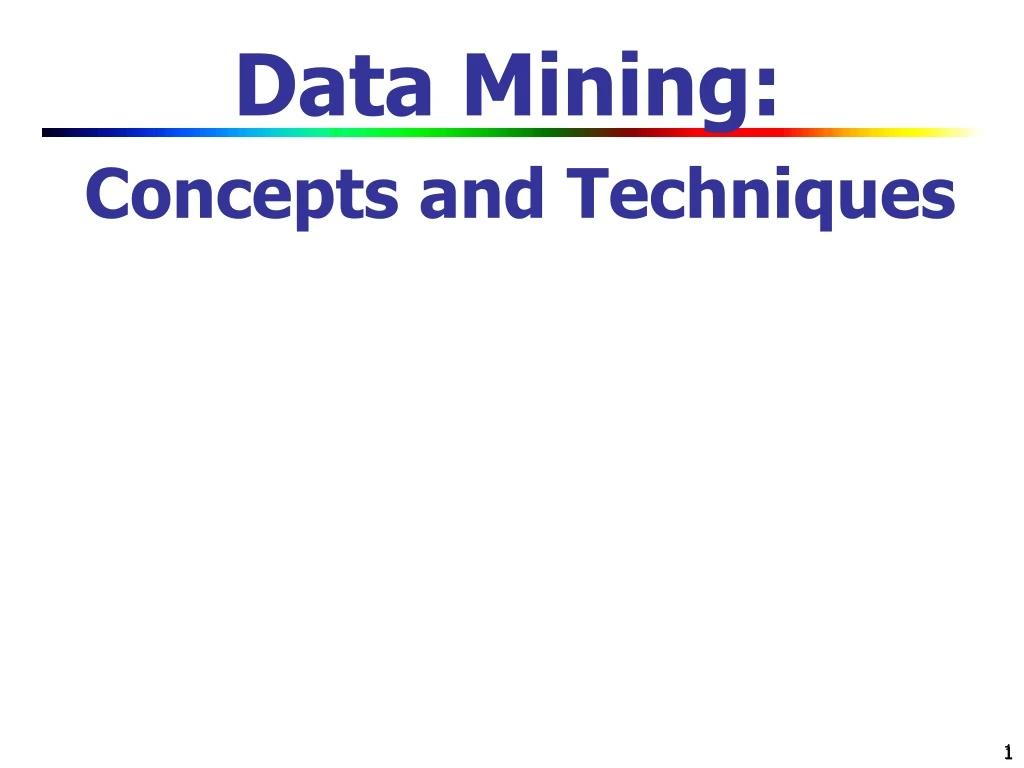 data mining concepts and techniques