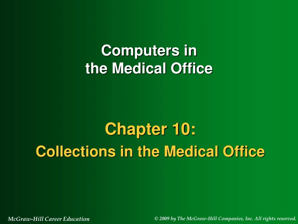 computers in the medical office