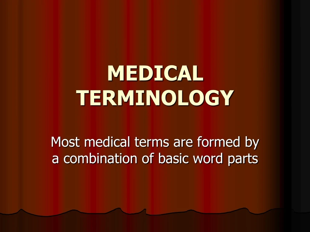 medical terminology