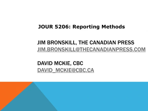 JOUR 5206: Reporting Methods