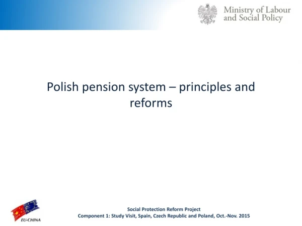 Polish pension system – principles and reforms