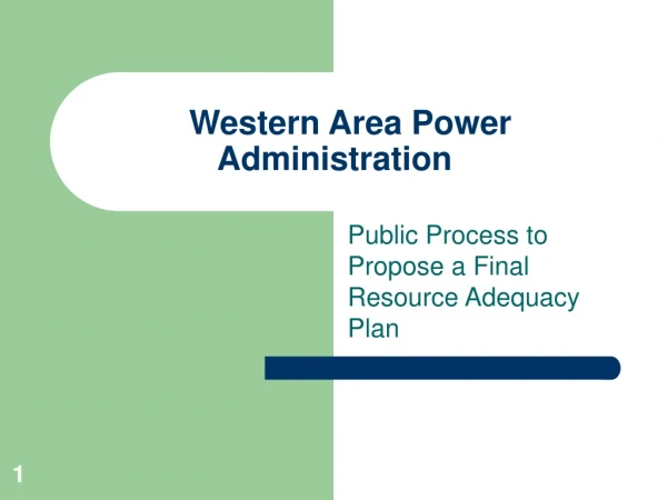 Western Area Power Administration