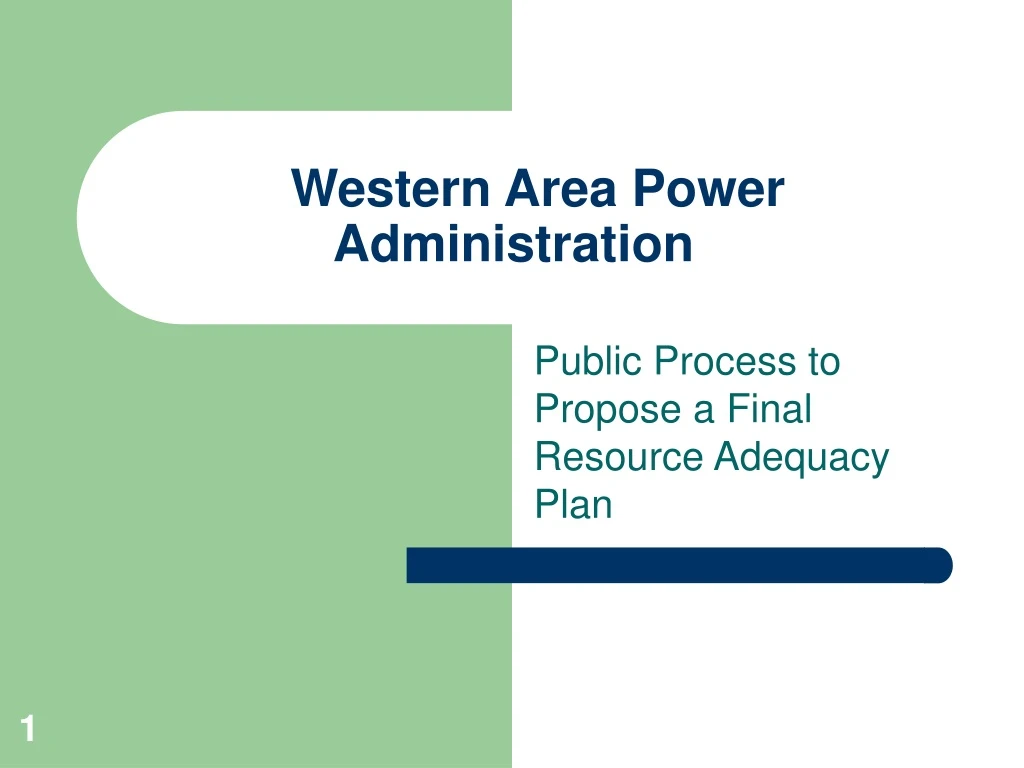 western area power administration