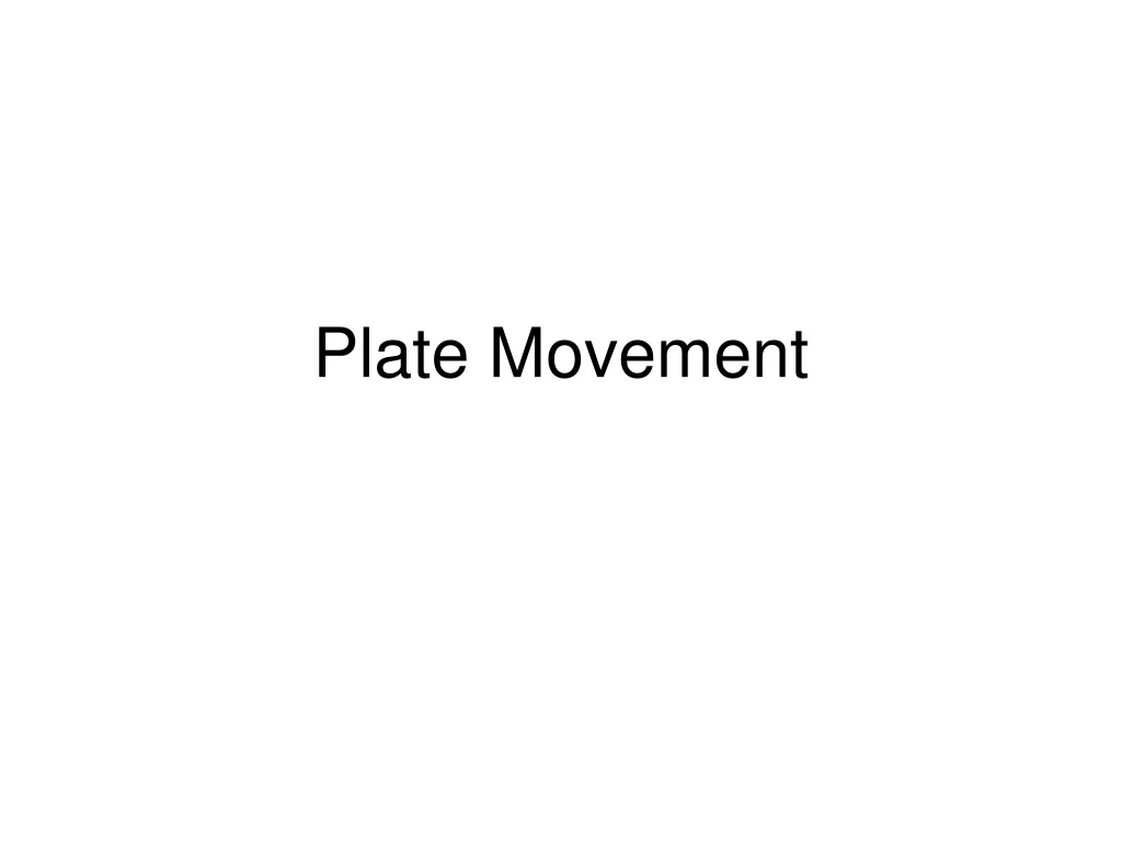 plate movement