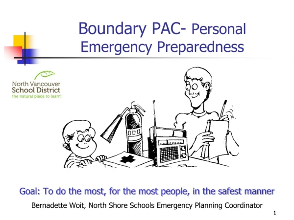 Boundary PAC-  Personal  Emergency Preparedness