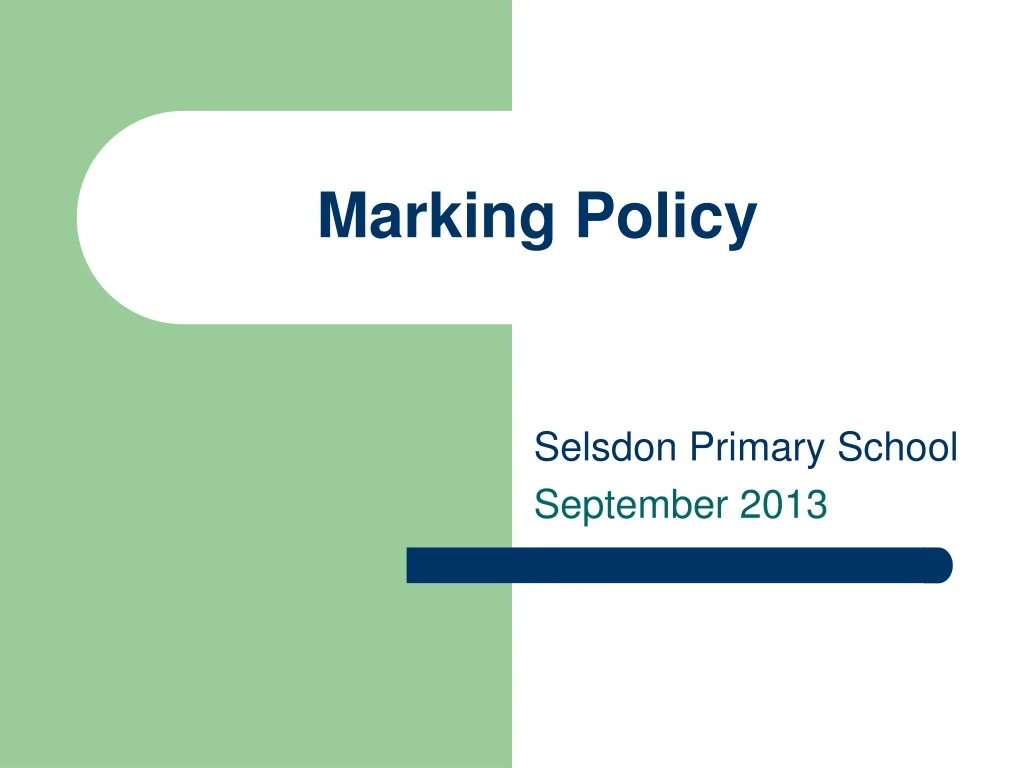 marking policy