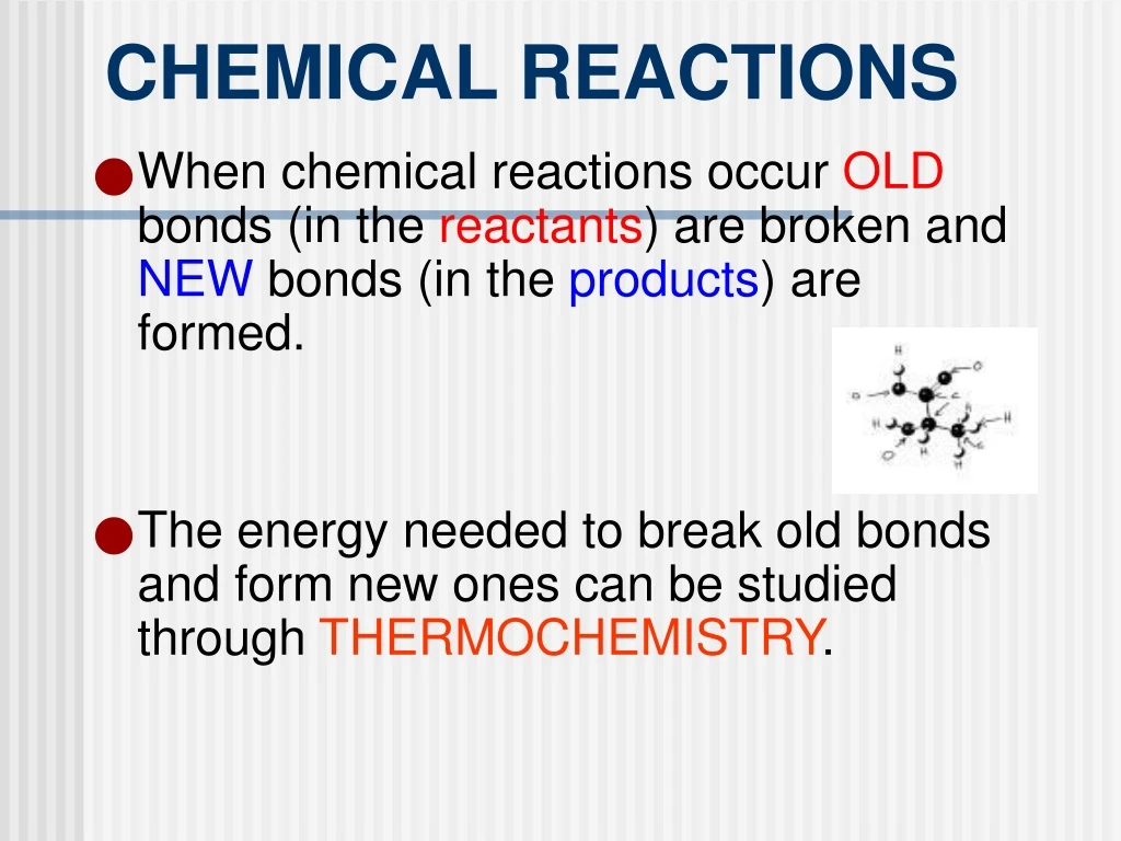 chemical reactions