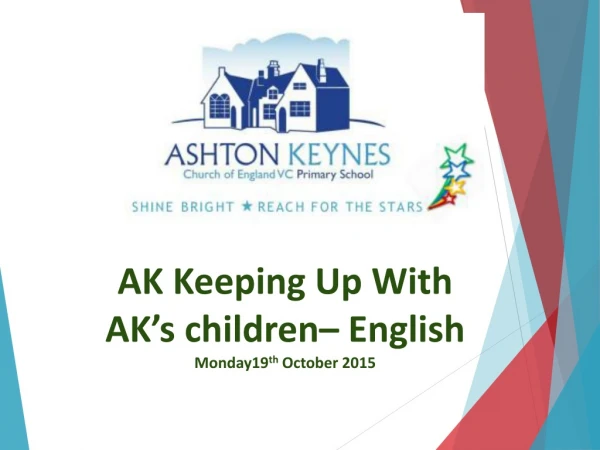 AK Keeping Up With  AK’s children– English Monday19 th  October 2015