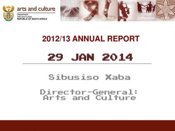 2012/13 ANNUAL REPORT 29 JAN 2014
