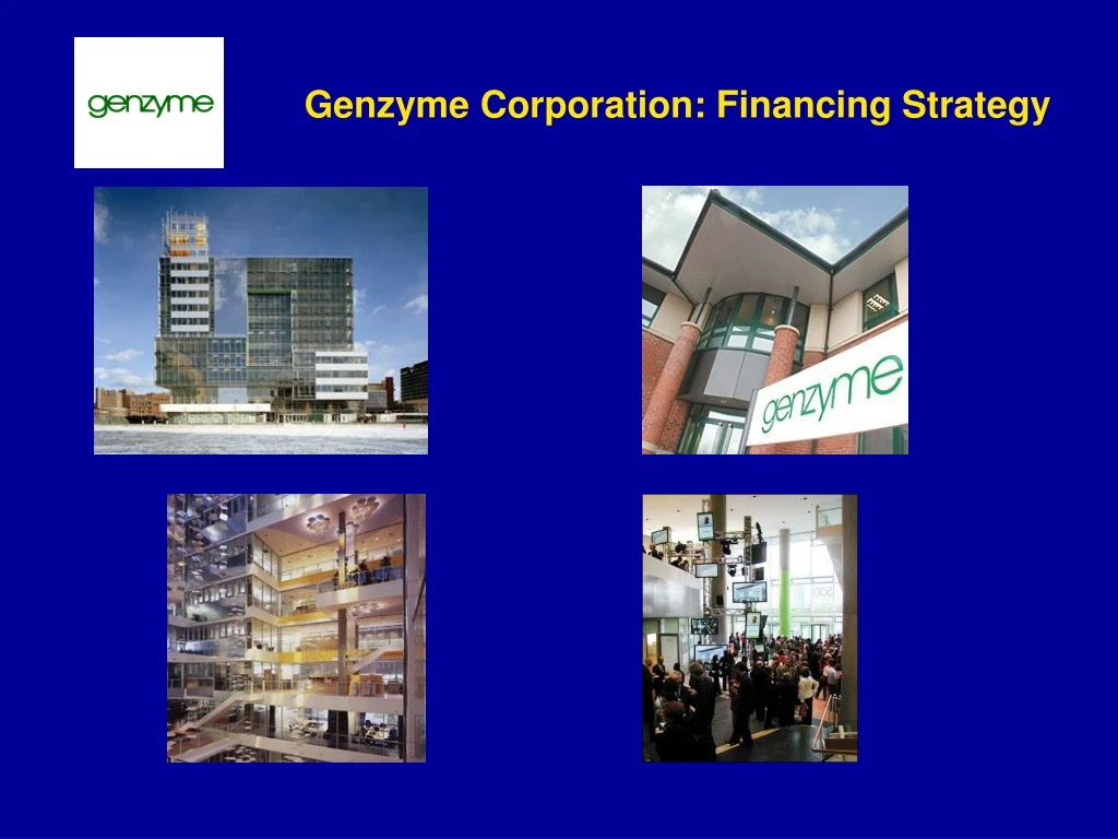 genzyme corporation financing strategy
