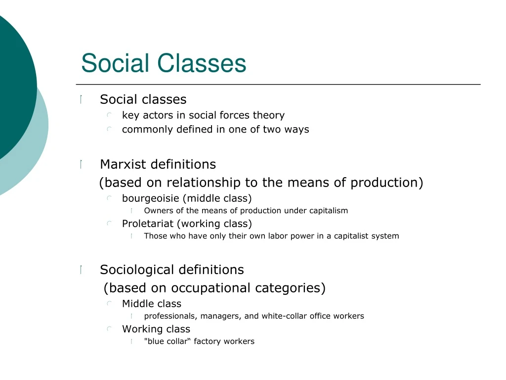 social classes