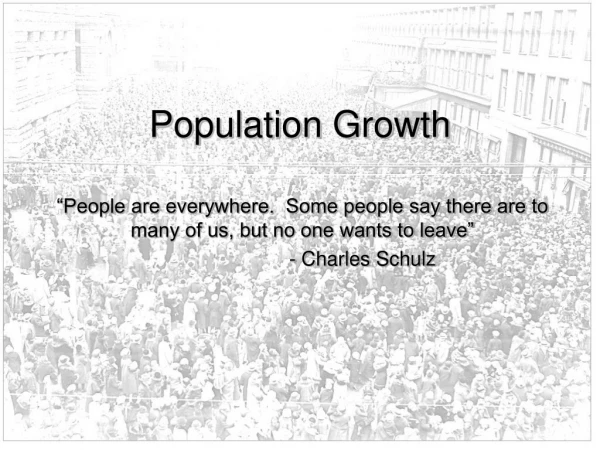 Population Growth