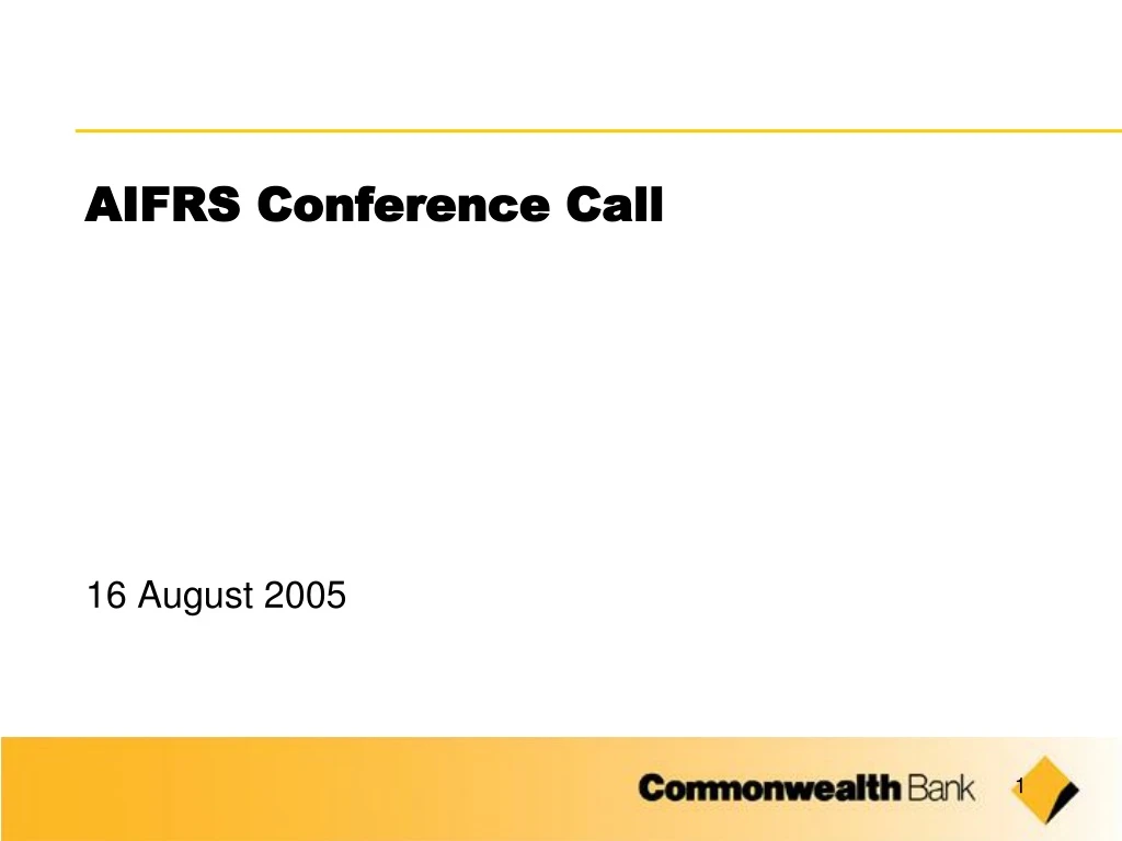 aifrs conference call