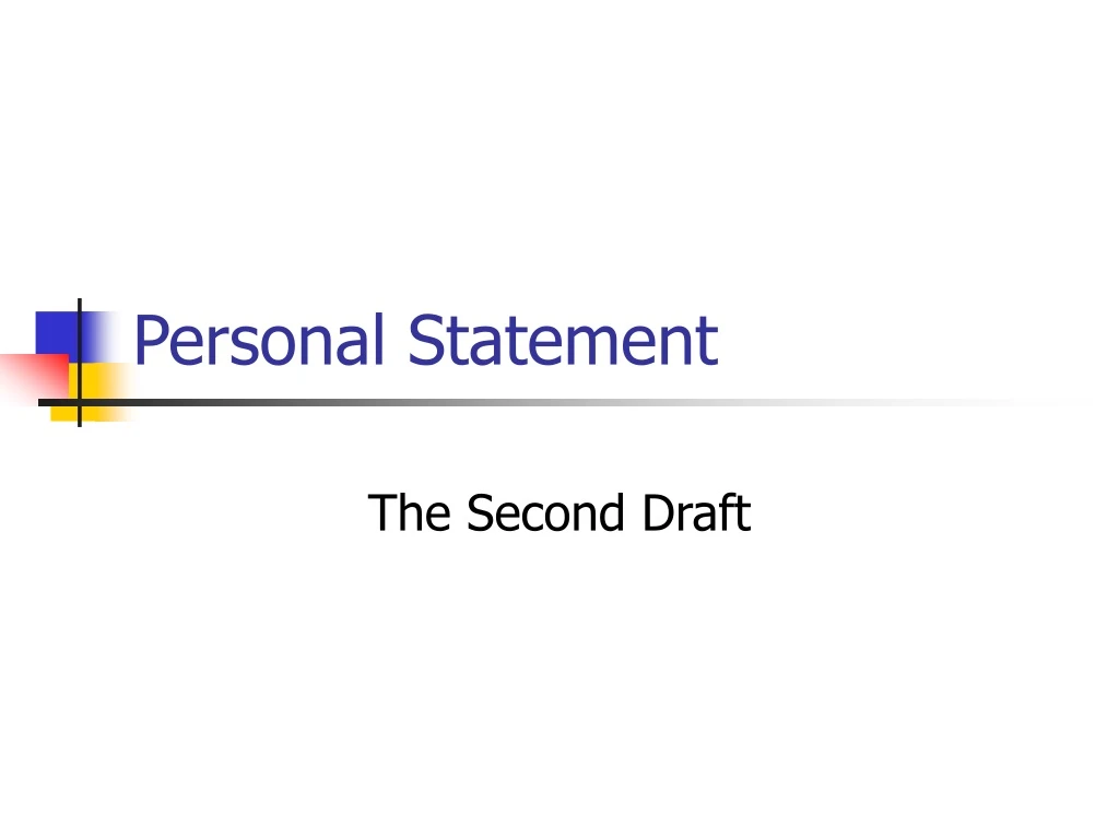 personal statement