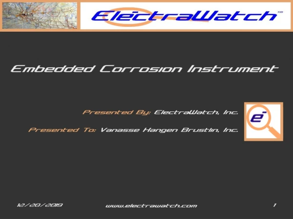 Embedded Corrosion Instrument