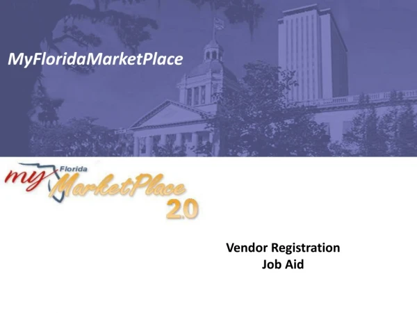 Vendor Registration Job Aid