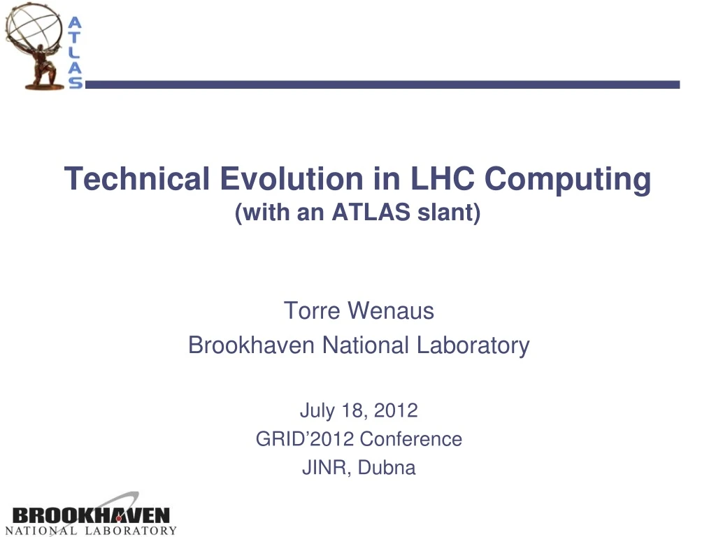 technical evolution in lhc computing with an atlas slant