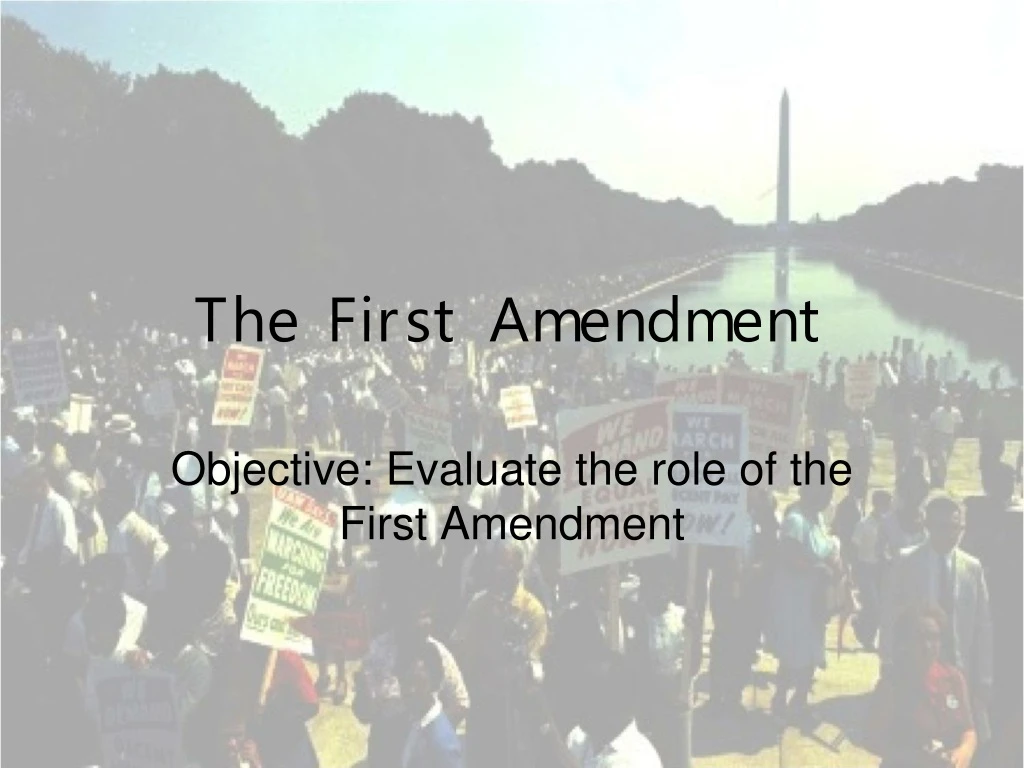 the first amendment