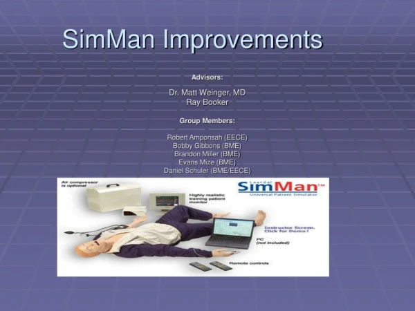 SimMan Improvements