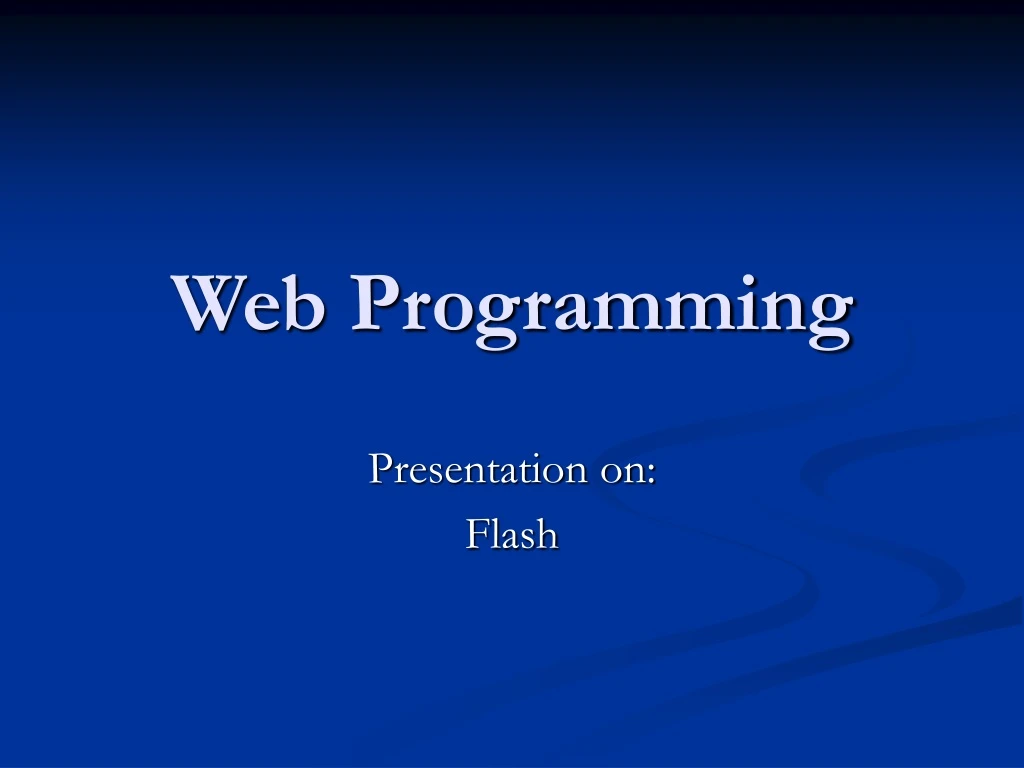 web programming