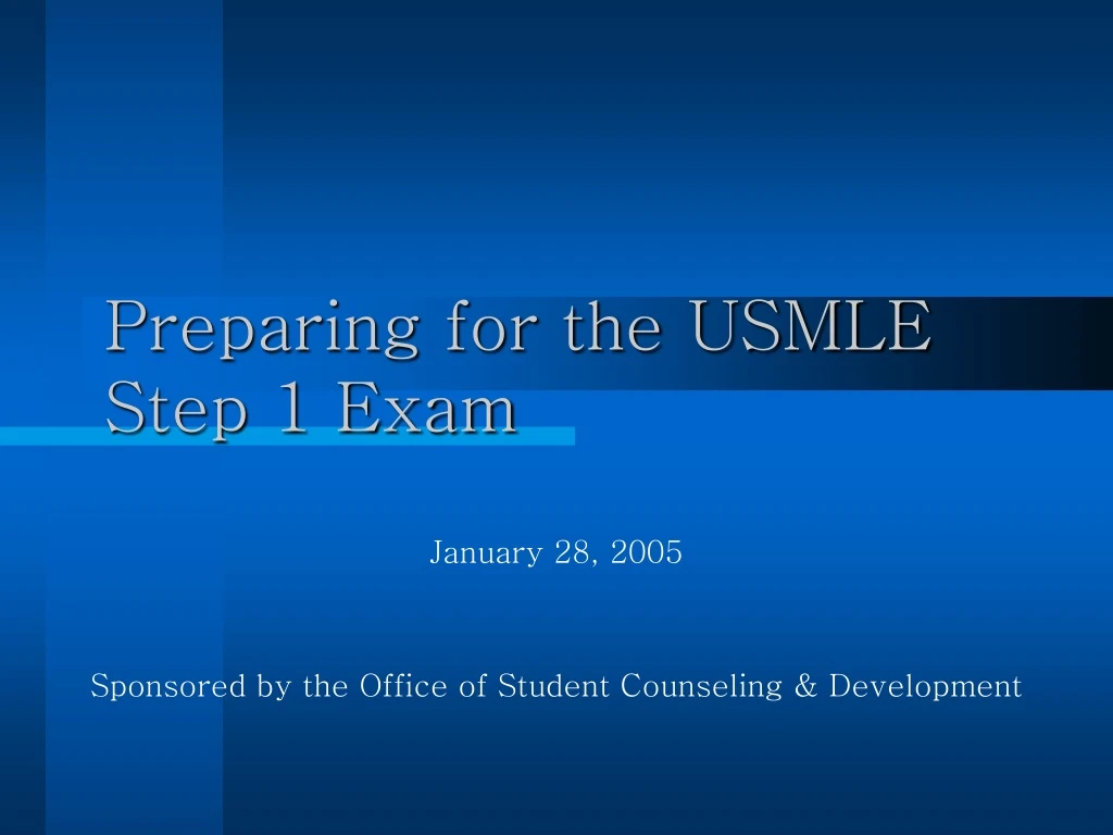 preparing for the usmle step 1 exam