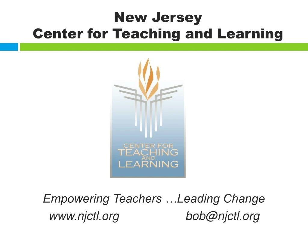 new jersey center for teaching and learning