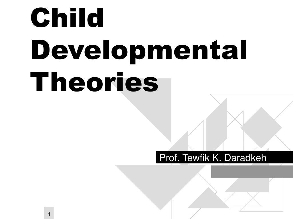child developmental theories