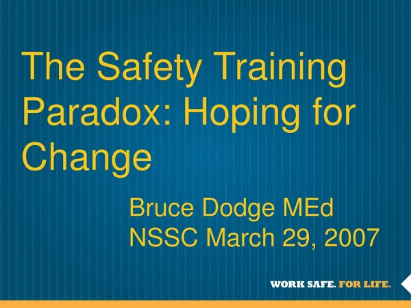The Safety Training Paradox: Hoping for Change