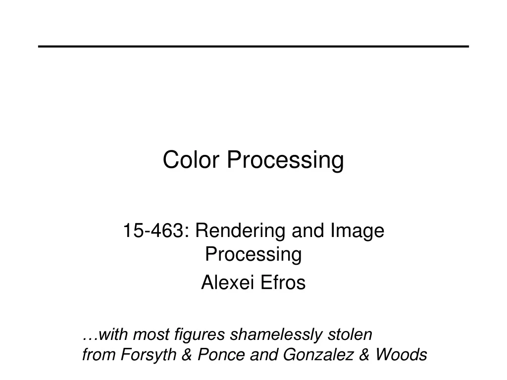 color processing