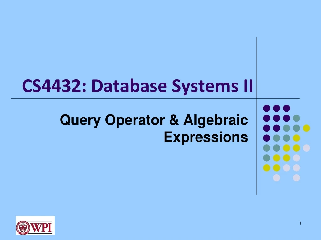 cs4432 database systems ii