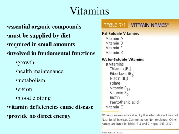 Vitamins