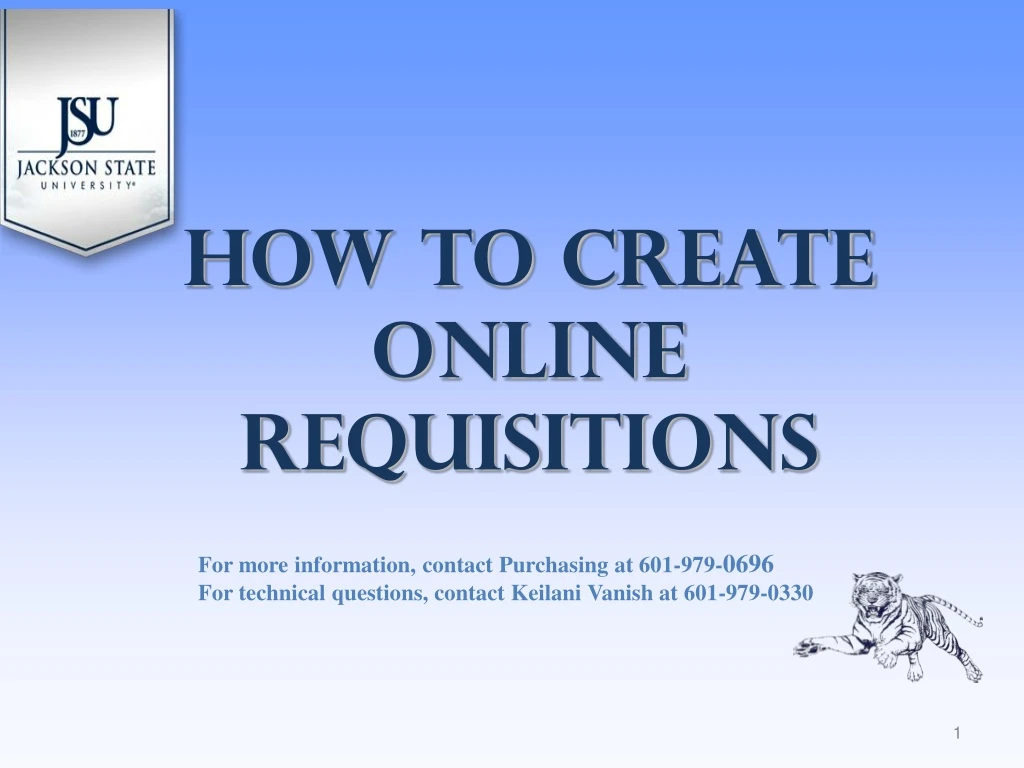 how to create online requisitions