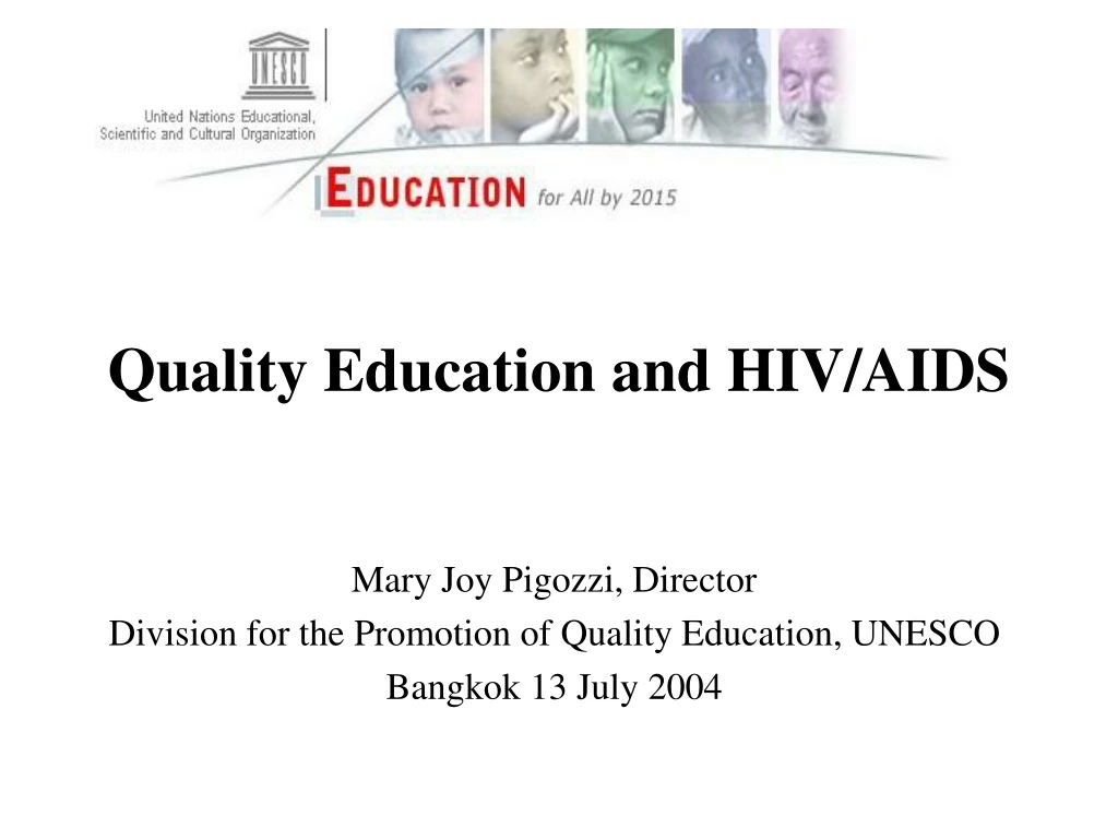 quality education and hiv aids