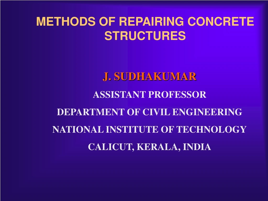 methods of repairing concrete structures