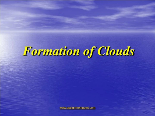 Formation of Clouds