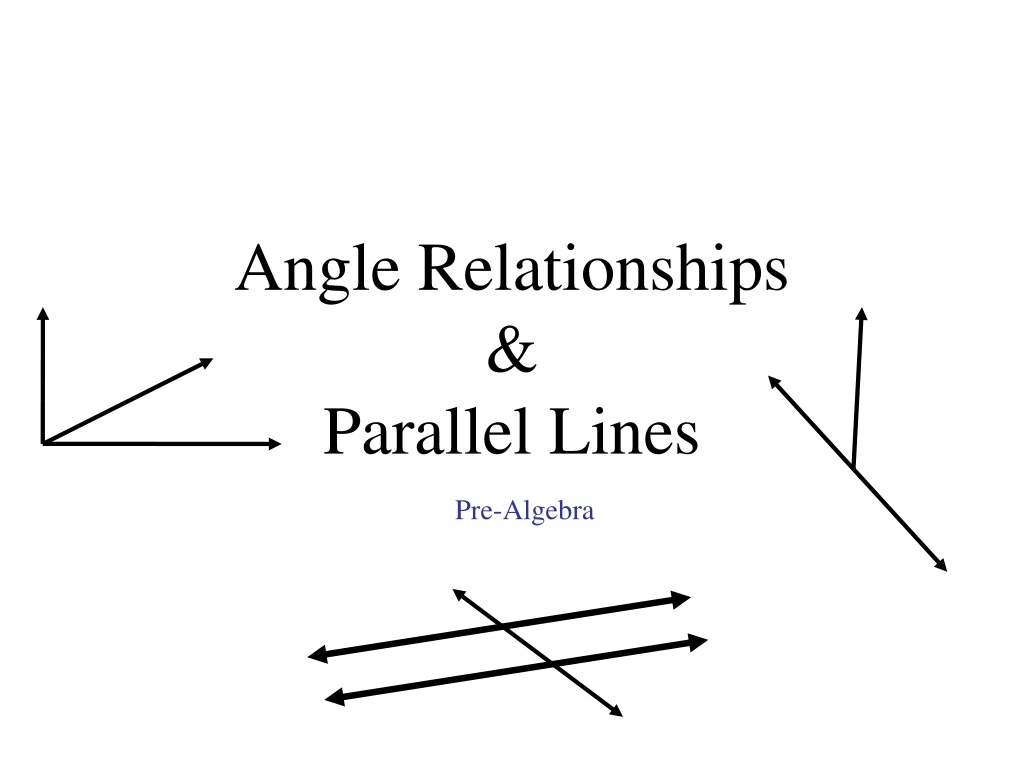 angle relationships parallel lines