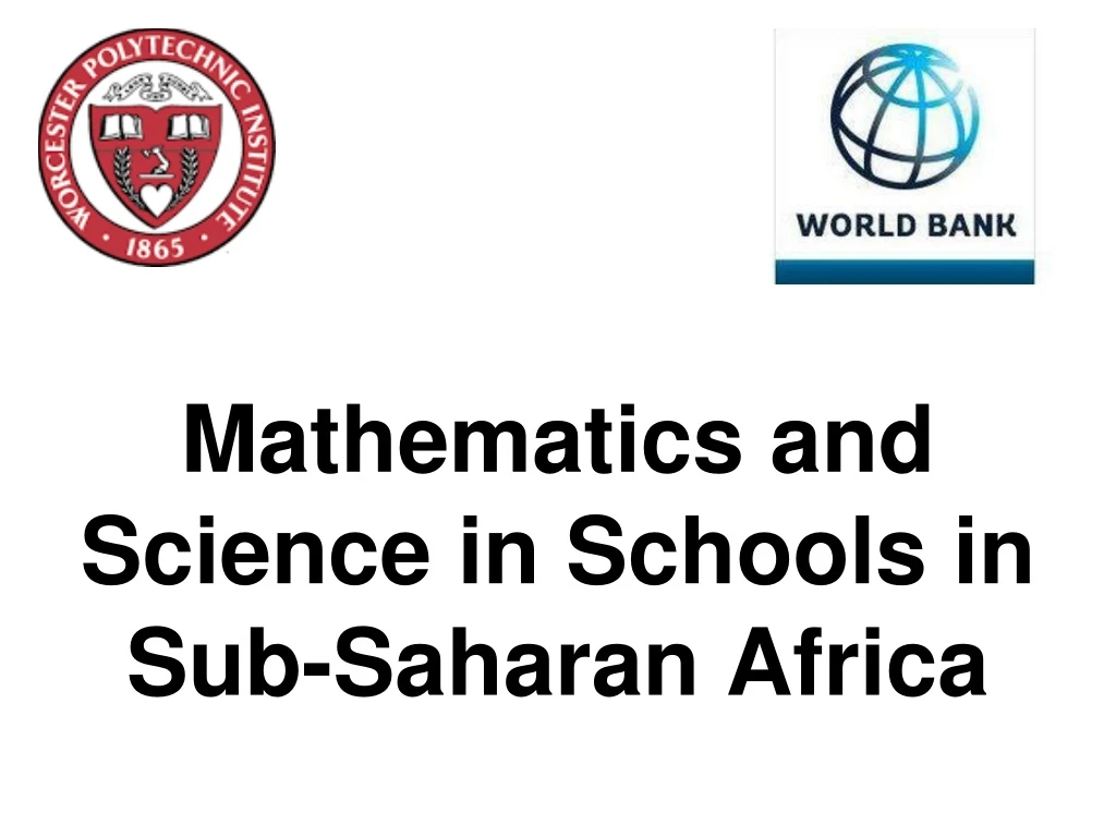 mathematics and science in schools in sub saharan africa
